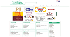 Desktop Screenshot of privrednikinfo.com
